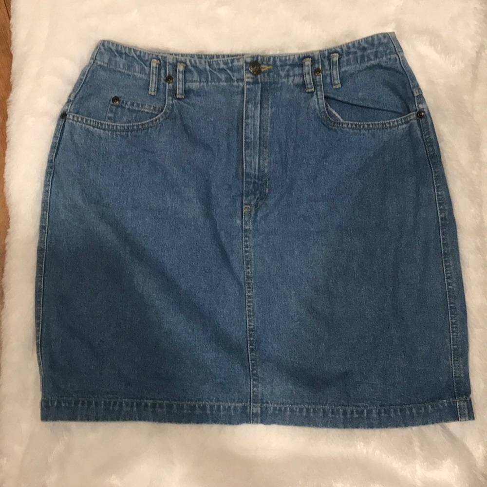 Liz Wear Petite Jean Skirt